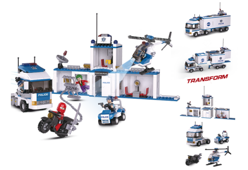 Sluban City Police Truck M38-B0376