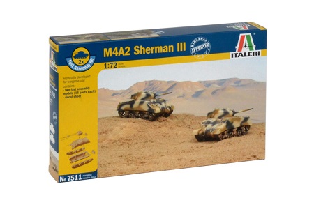 M4A2 SHERMAN III  (2 FAST ASEM  MODELS)7511