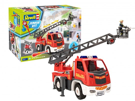 Fire brigade ladder wagon with figure-00823