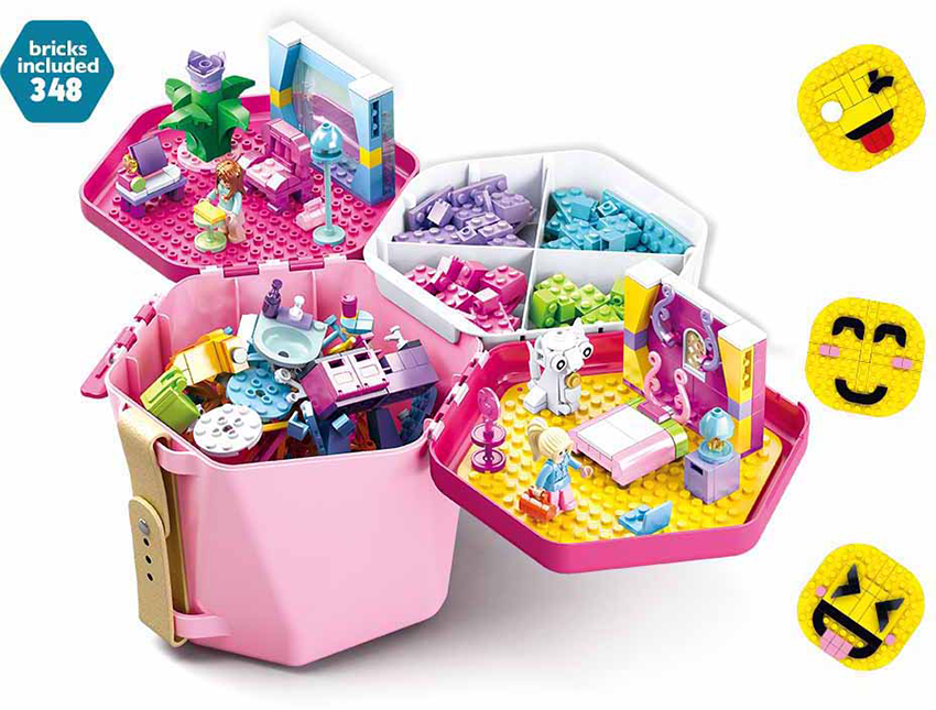 Sluban Bucket Bricks Pink-M38-B0830 6 ετων , ,334 τμχ