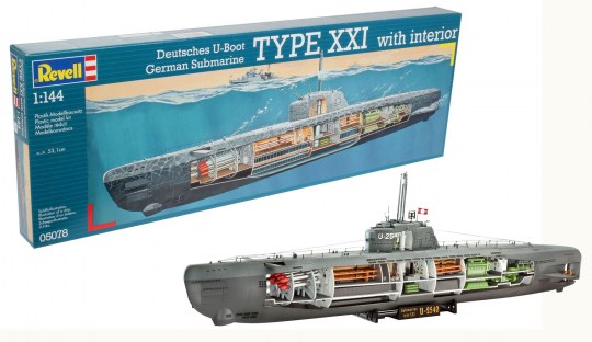 German Submarine Type XXI with Interior-05078