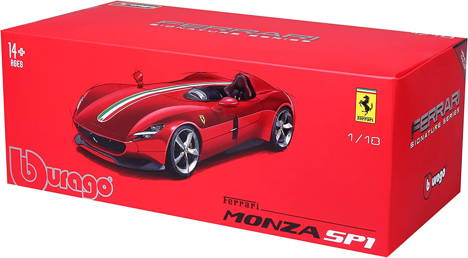 Ferrari Signature - Ferrari Monza SP1 - Red w/stri-18909