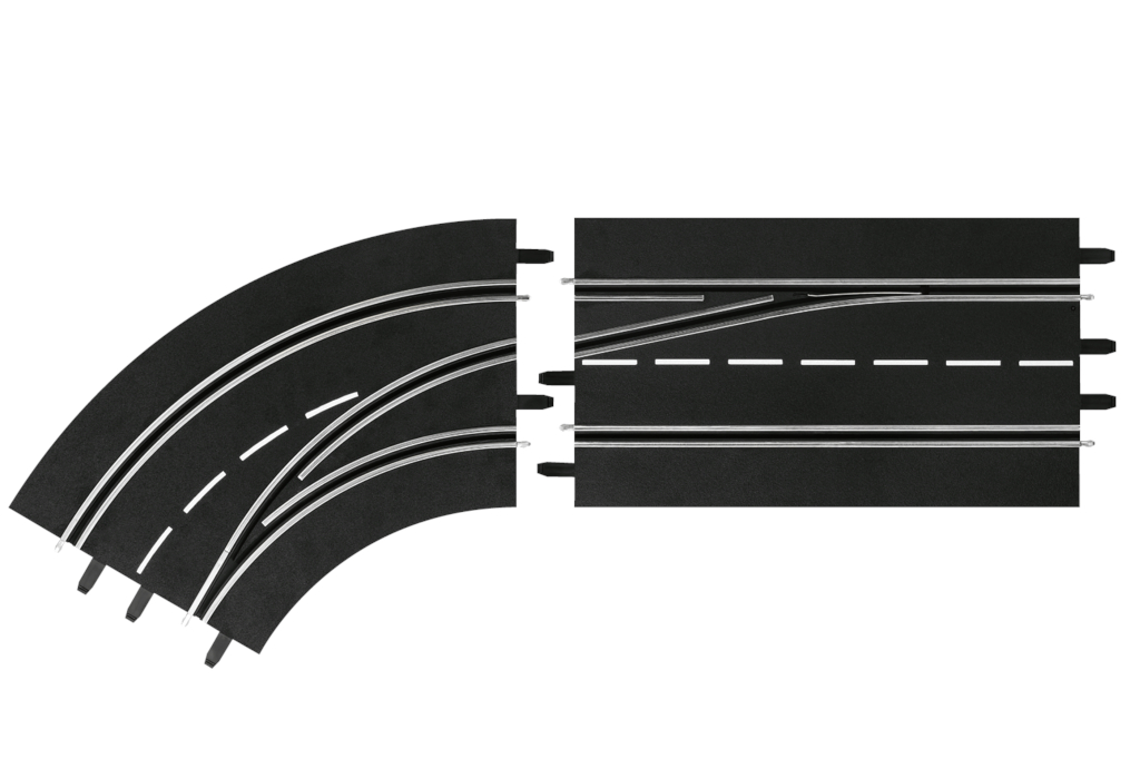 Carrera Slot Accessories - Digital 124/132 - Lane change curve left, Out to In (20030363)