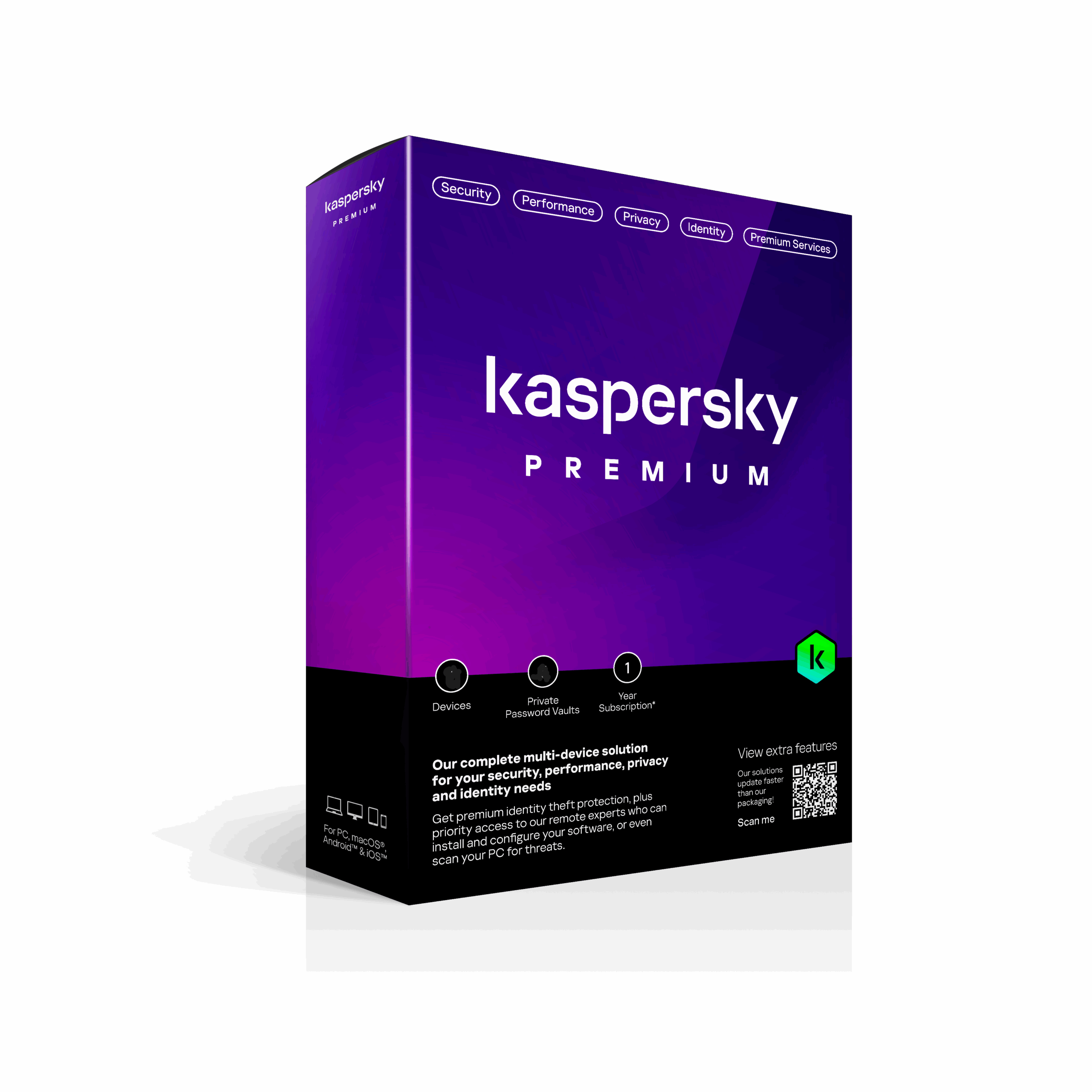 Kaspersky Premium + Customer Support 5 users 1 year
