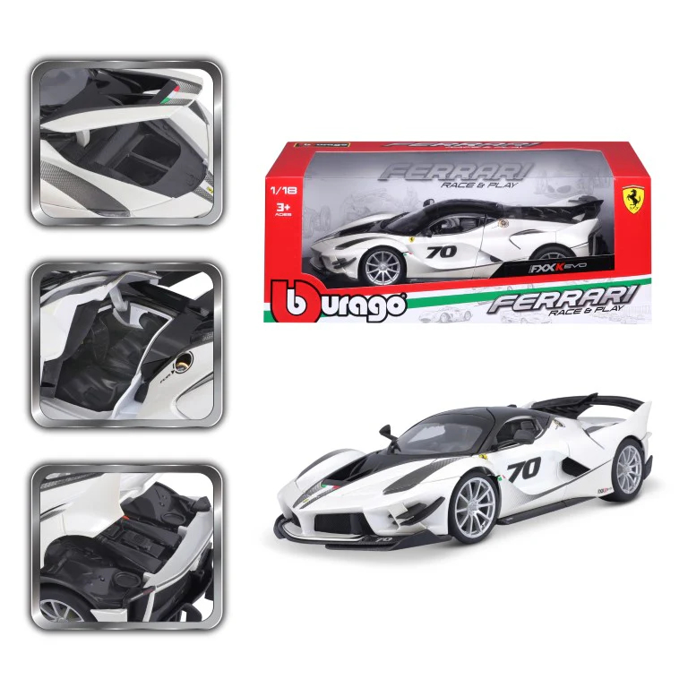 FERRARI 1/18 FXX-K EVO ΜΕΤΑΛΛΙΚΗ ΜΙΝΙΑΤΟΥΡΑ-16012
