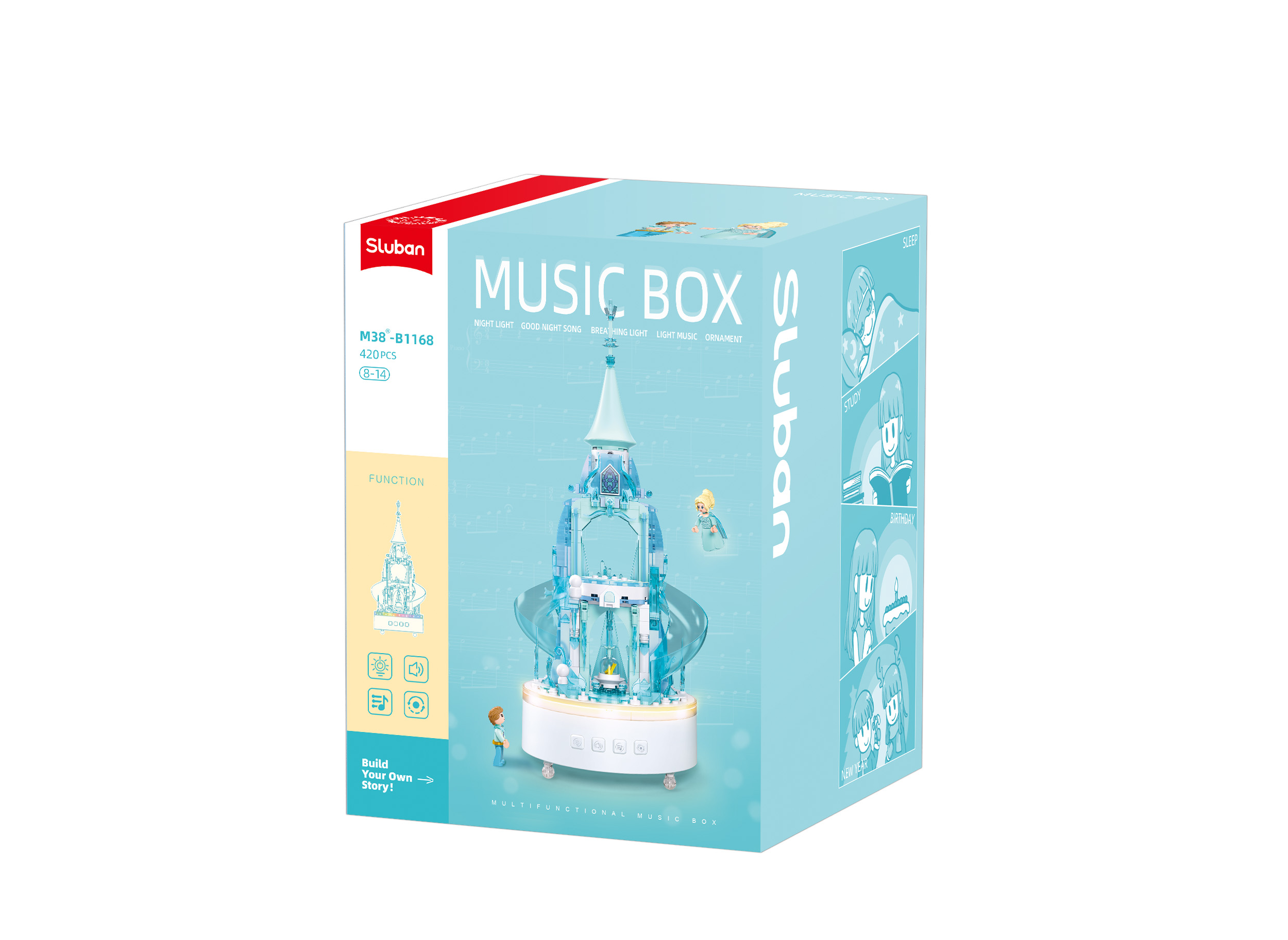 Sluban - Ice Castle Music Box M38-B1168