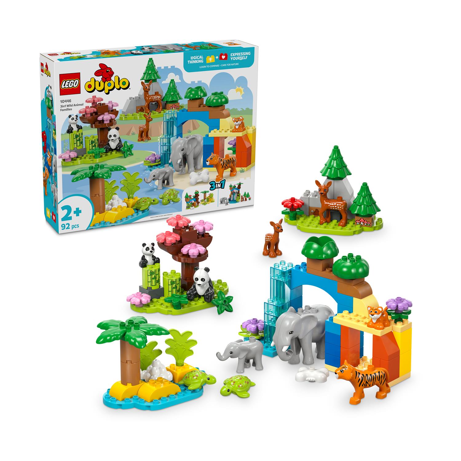 LEGO® DUPLO® Town: 3-σε-1 Οικογένειες Άγριων Ζώων (10446)