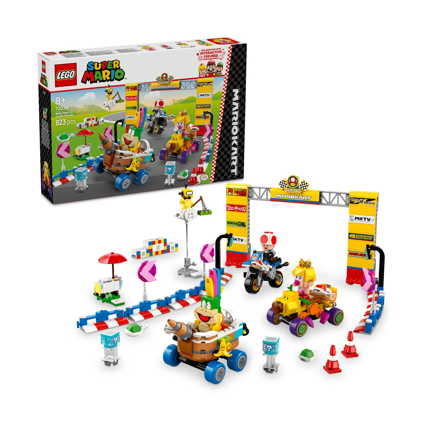 LEGO® Super Mario™: Mario Kart™ – Baby Peach & Σετ Γκραν Πρι (72036)