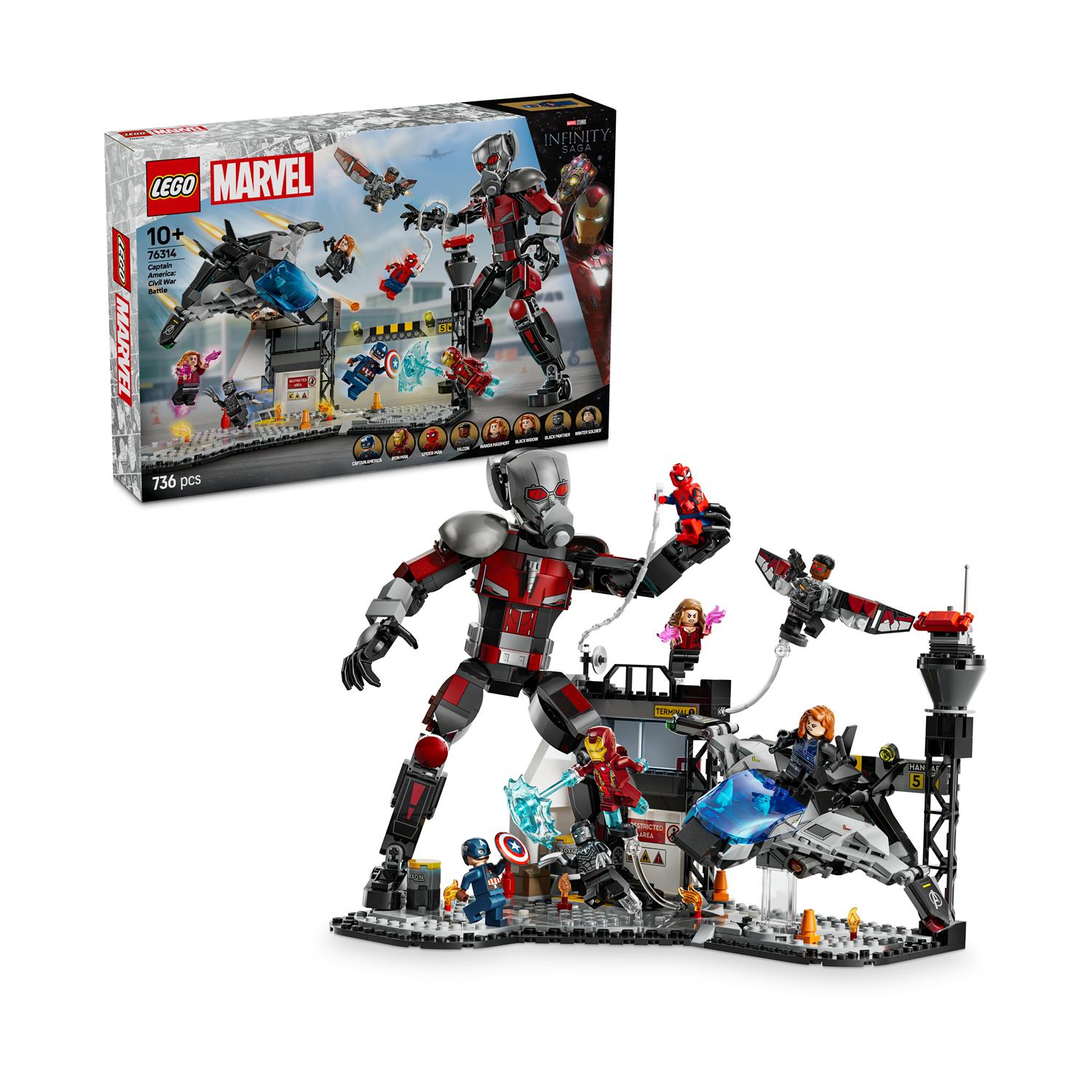 LEGO® Marvel: Μάχη Captain America: Εμφύλιος Πόλεμος (76314)
