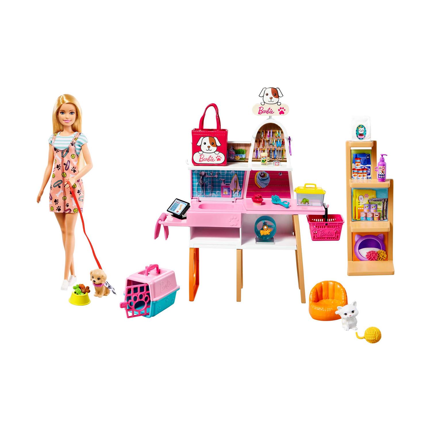 Mattel Barbie: Μαγαζί για Κατοικίδια Σετ Παιχνιδιού (GRG90)