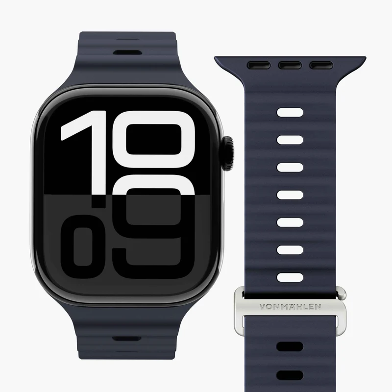 VONMAEHLEN - WAVE BAND 2_44 | 45 | 46 | 49MM_ONE SIZE_NAVY_Apple_Watch